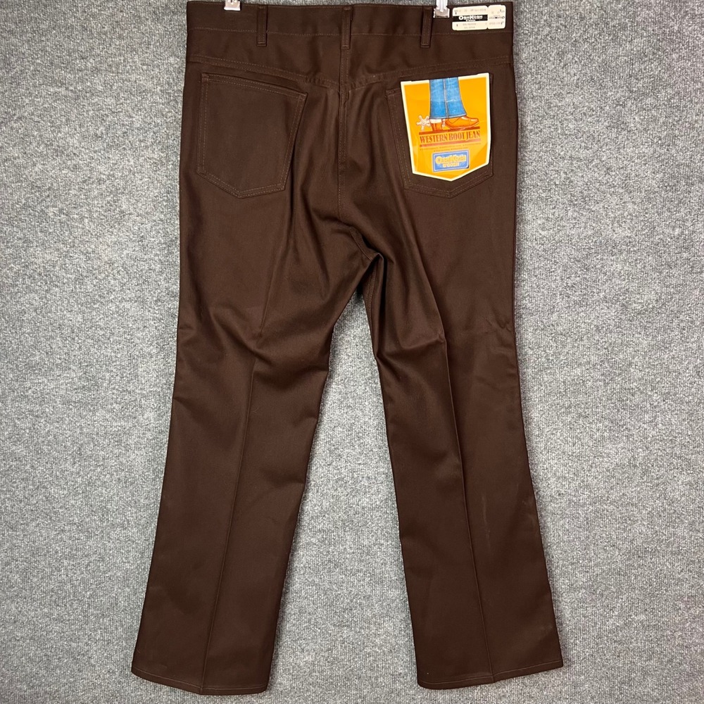 VINTAGE NEW OshKosh B'Gosh Western Boot Jean Mens 40x30 Brown